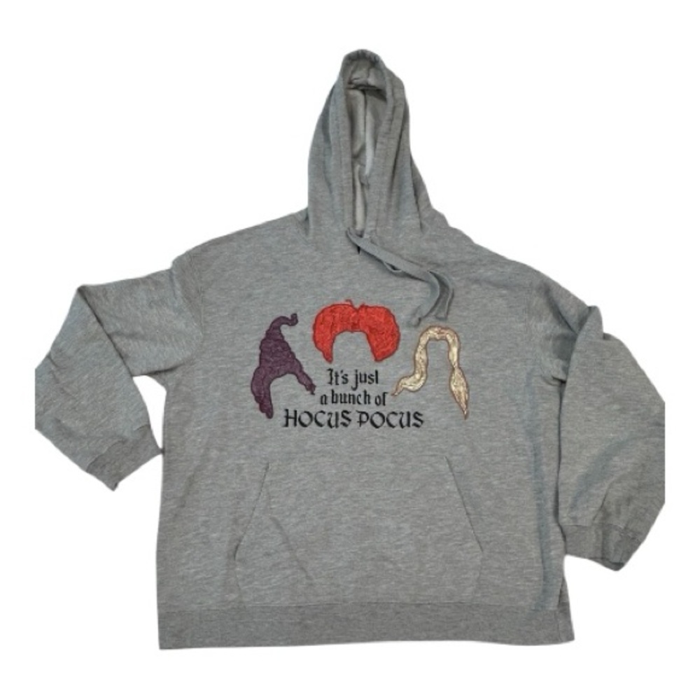 Gray Hocus Pocus Graphic Hoodie!! Disney Brand! Size XXL! NWOT!